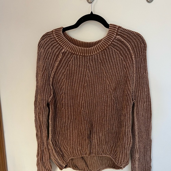 Blu Pepper Brown Knit Sweater - Picture 1 of 4